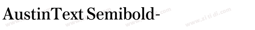 AustinText Semibold字体转换